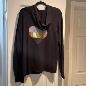 Knit Riot black hoodie. Sz Med